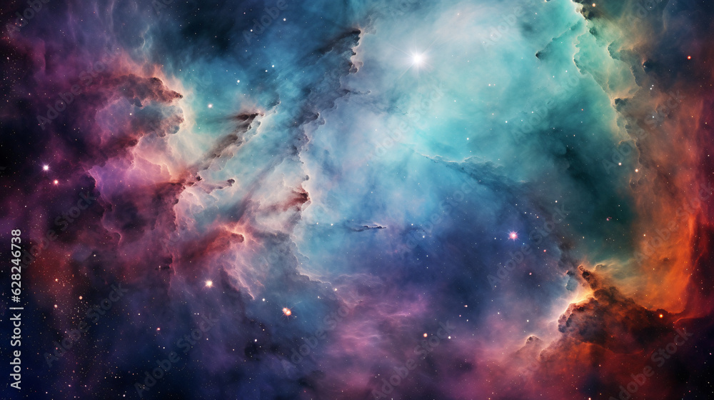 Fototapeta premium Vibrant Blue Background Close Up of Healthy Lungs - Easily Accessible Stock Image with Generative AI