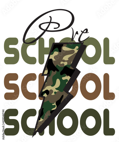 camo first grade kindergarten, second grade, third grade, fourth grade, fifth grade, pre school, pre-k svg png, Camo Lightning School Grade Bundle, File for Sublimation Or Print, School Bundle, Teachi