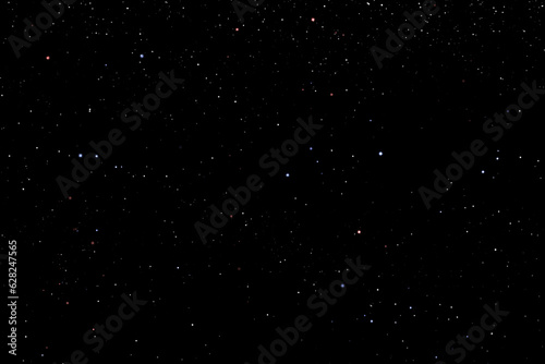 Field of stars in the space night. Surrounded by the empty dark center. Background  of  Universe, The sky is cloudless at Black backdrop.