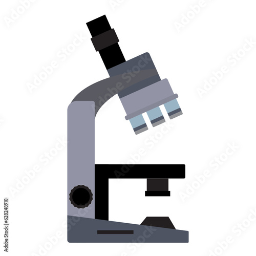 microscope magnifier flat style vector illustration , microscope magnifying Lenses stock vector image