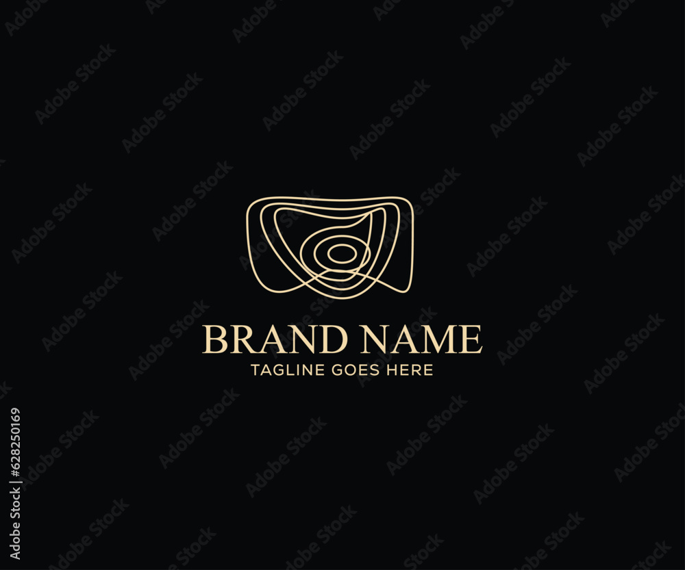 Brand name logo logo. Fingerprints Symmetry grid template Brand name logo logo. Fingerprints Symmetry grid template