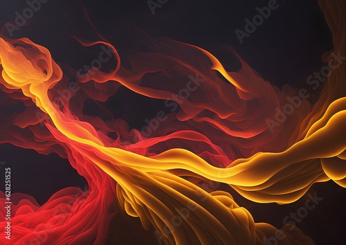 Fluid abstract smoke colored background