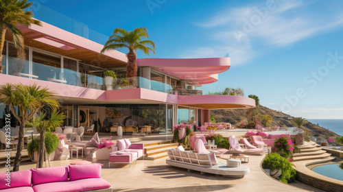 Blond Model's Malibu Dream House photo