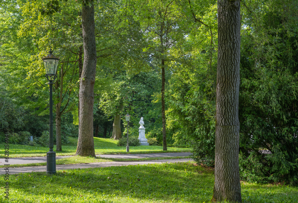 The Lichtentaler Allee in the spa park of Baden Baden _ Baden Baden, Baden Wuerttemberg, Germany. The Lichtentaler Allee in the spa park of Baden Baden _ Baden Baden, Baden Wuerttemberg, Germany.