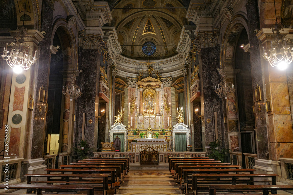 Rome, Italy - 26 Nov, 2022: San Silvestro in Capite (Church of Saint Sylvester the First)