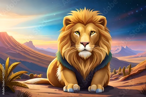 lion of sunset
