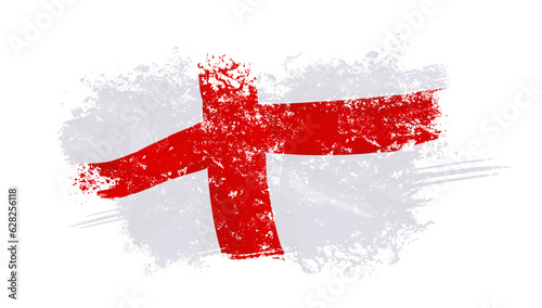 England Flag, English flag, Flag of England - vector illustration