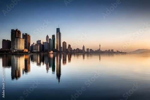 vancouver skyline at sunset © zeshan