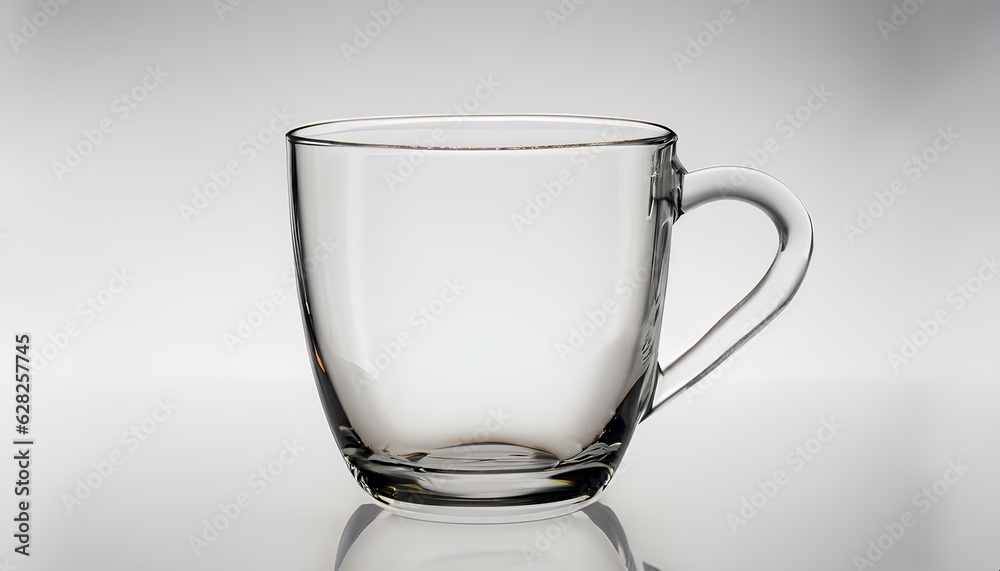 Tea Glass Mockup for Branding and Logo placement in Studio with Soft Background