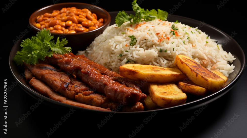 Fried Rice with Spicy Shrimp Paste Dip , Thai Street Food , Asian Food Generative AI Fried Rice with Spicy Shrimp Paste Dip , Thai Street Food , Asian Food Generative AI