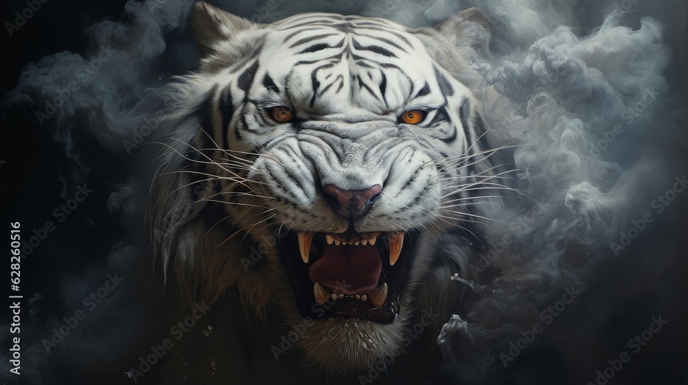 Obraz premium white tiger