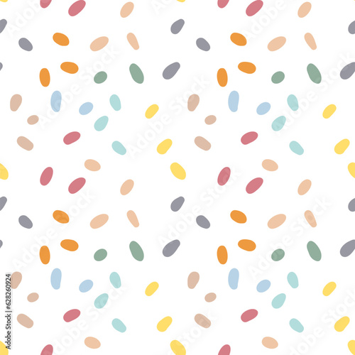 Dot seamless pattern. Vector background for design  textile  fabric  baby clothes