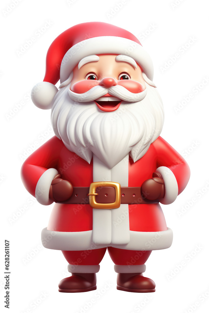 Santa claus character isolated on transparent background. Generative ai. Santa claus character isolated on transparent background. Generative ai.