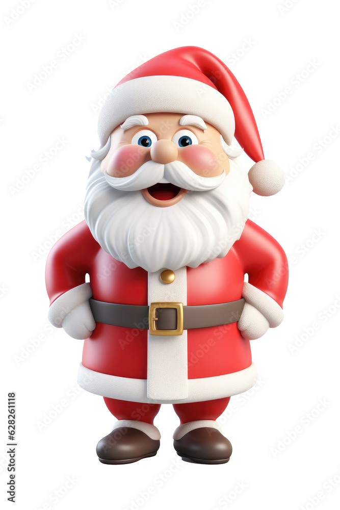 Santa claus character isolated on transparent background. Generative ai. Santa claus character isolated on transparent background. Generative ai.