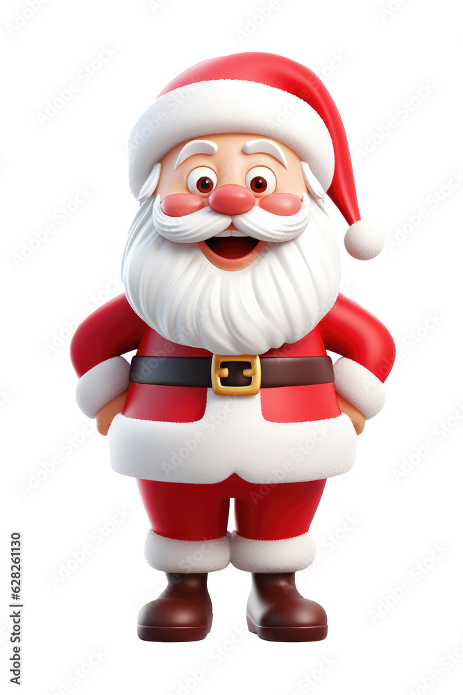 Santa claus character isolated on transparent background. Generative ai. Santa claus character isolated on transparent background. Generative ai.