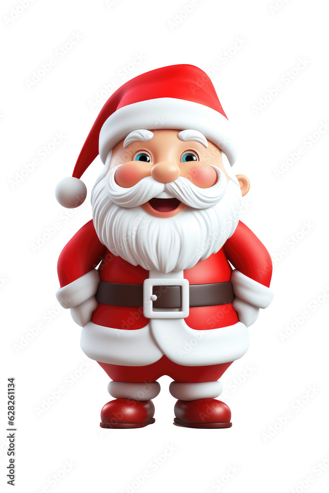 Santa claus character isolated on transparent background. Generative ai. Santa claus character isolated on transparent background. Generative ai.