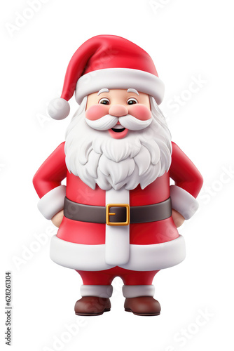Santa claus character isolated on transparent background. Generative ai. © Achira22