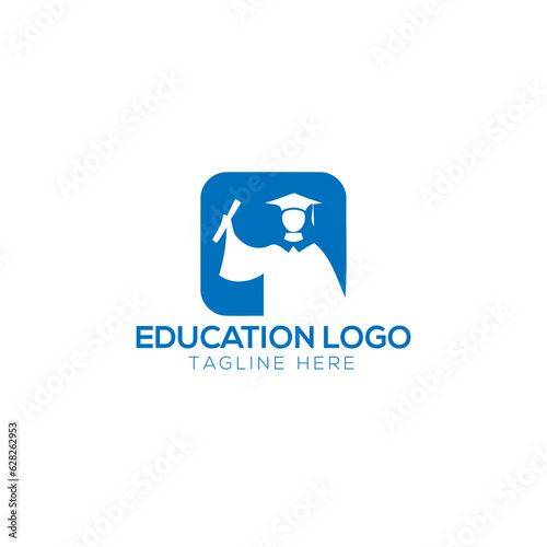 Online education logo icon vector. 
