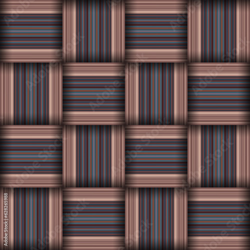 Abstract seamless woven pattern texture. Square seamless pattern. Stripes Lines and squares.