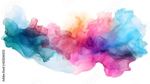 Bold Watercolor Stain - Transparent Background