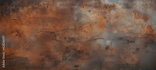 Panoramic Grunge Rusted Metal Texture
