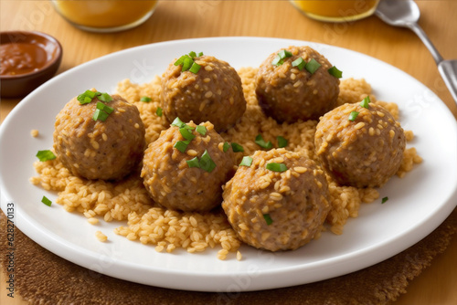 chicken meatballs with oatmeal