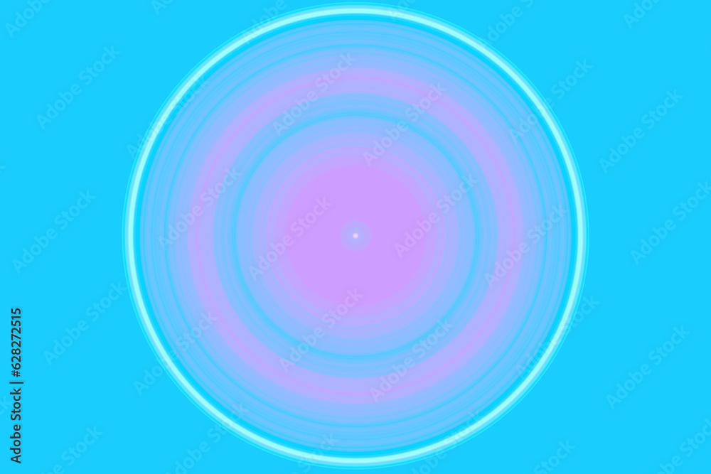 Abstrakter, hellblauer Hintergrund mit farbigen Ringen; konzentrische Kreise mit rotierendem Eindruck um den Mittelpunkt; unscharfes Bild mit Platz für Text Abstrakter, hellblauer Hintergrund mit farbigen Ringen; konzentrische Kreise mit rotierendem Eindruck um den Mittelpunkt; unscharfes Bild mit Platz für Text