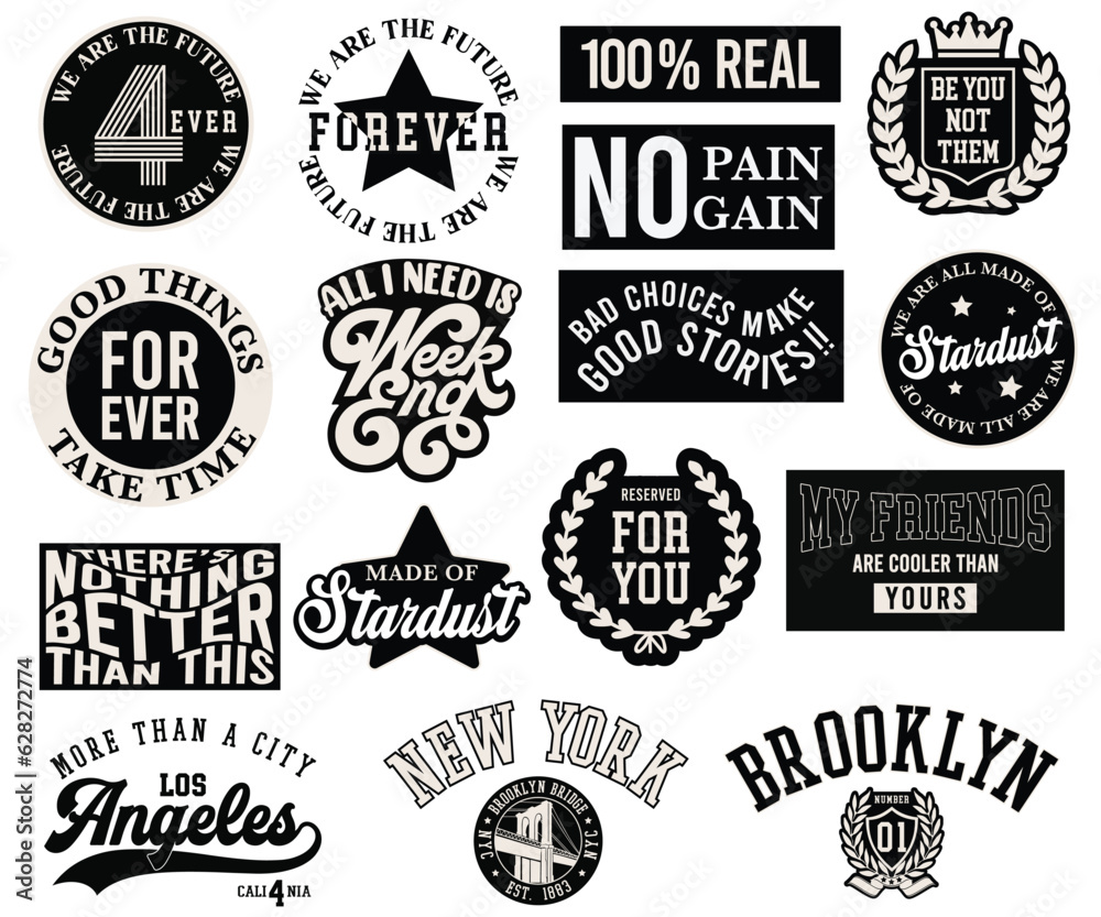 Obraz premium set of labels