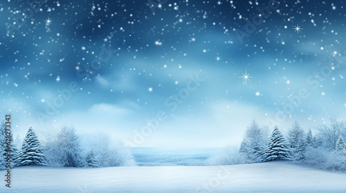 Winter background of snow and frost with free space for your decoration. Snowfall, snowflakes in different shapes and forms, snowdrifts.