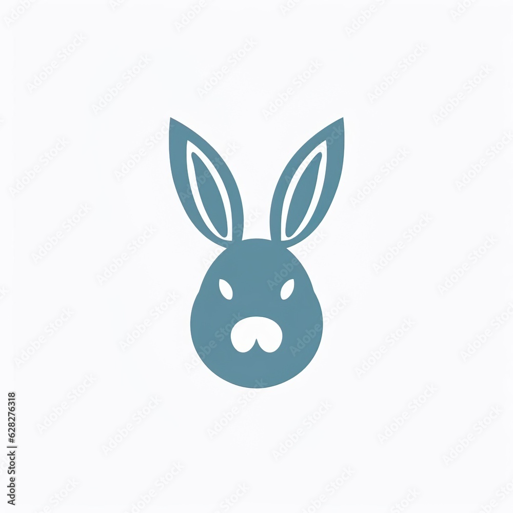 Set bunny rabbit white ears Set bunny rabbit white ears