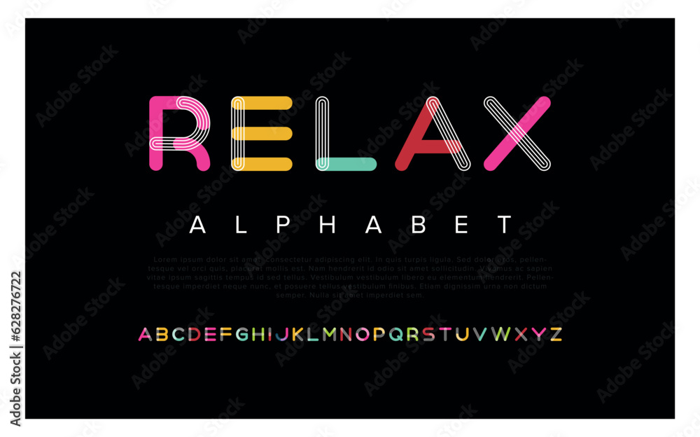 Sports minimal tech font letter set. Luxury vector typeface for company. Modern gaming fonts logo design. - obrazy, fototapety, plakaty 