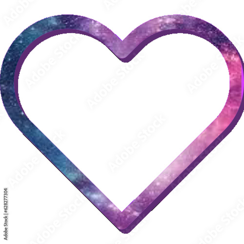 heart - silhouette - shape - multicolored - ideal for website, presentation, email, greeting card, postcard, book, poster, billboard, slide, playbill, printable -