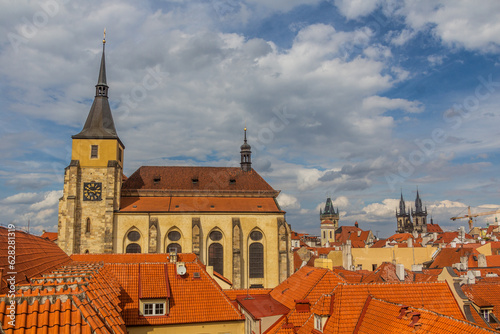Wallpaper Mural Skyline of Prague with St. Giles' Church, Czech Republic Torontodigital.ca