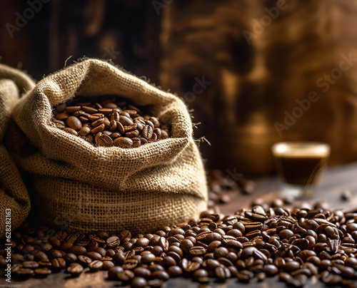 coffee beans in bag