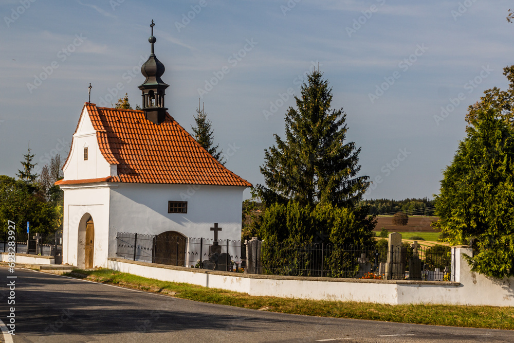Cemetery chapel in Hlasivo village, Czech Republic Cemetery chapel in Hlasivo village, Czech Republic