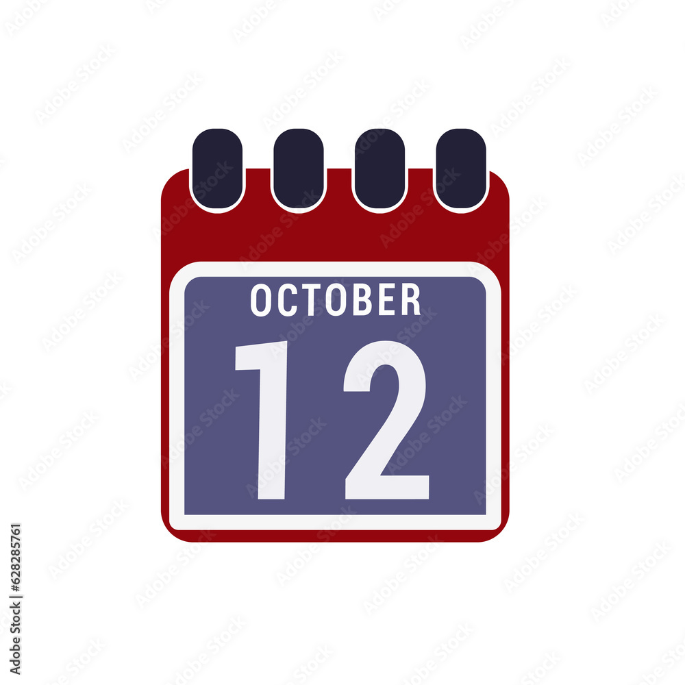 Calendar displaying day 12 ( twelfth ) of the November - Day 12 of the month. illustration Calendar displaying day 12 ( twelfth ) of the November - Day 12 of the month. illustration