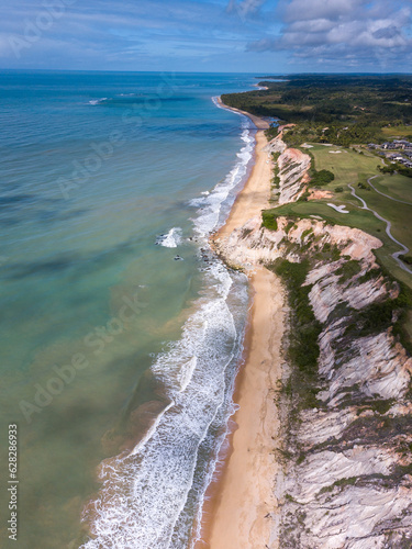 Campo de Golfe, litoral falésias na Bahia