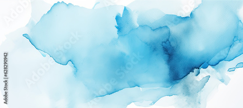 Abstract blue watercolor background. AI-generated image