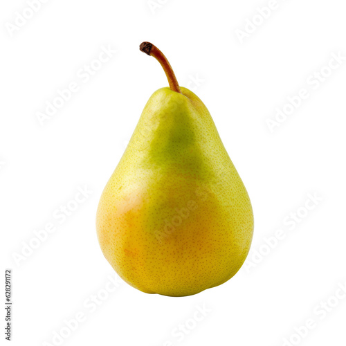  Pear isolated on transparent background , generative ai