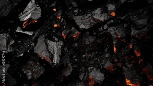 black stone and coal texture