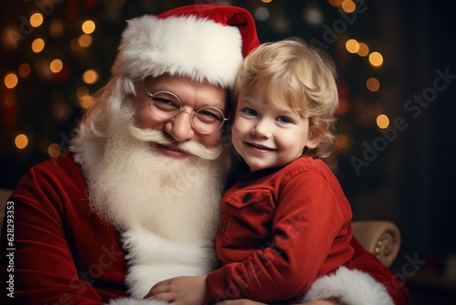 Cute and ruddy Santa Claus ...