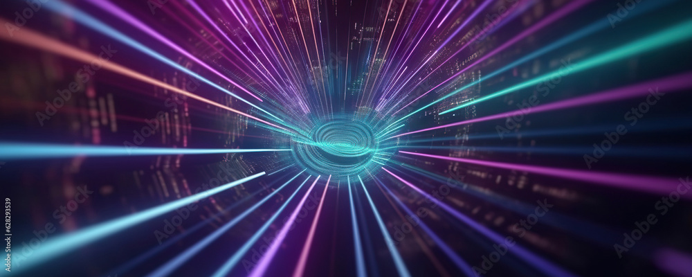 Obraz premium Abstract digital background. Ideal for network abilities, technological processes, digital storages, science, education, etc.