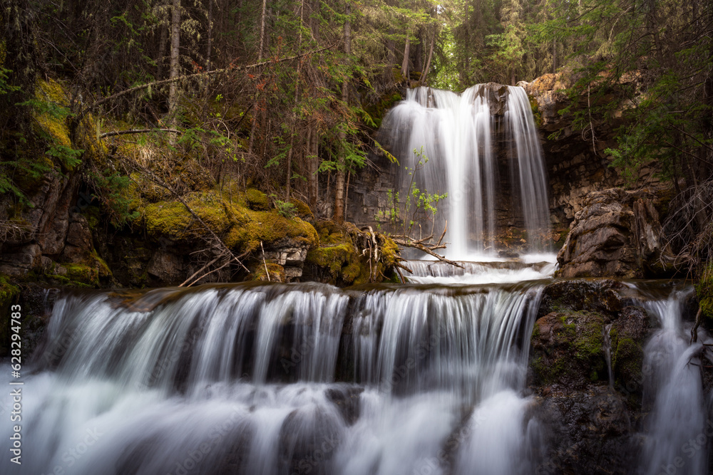 Fototapeta premium Marmot Falls in Kananaskis Country