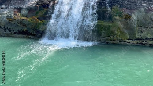 waterfall in Alaska photo