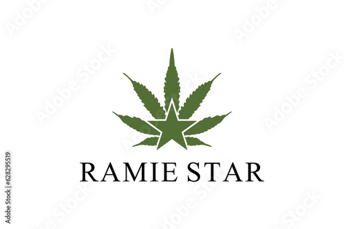  Cannabis Leaf Marijuana Hemp Star design