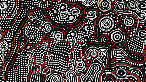 Dots painting abstract | AI Generated