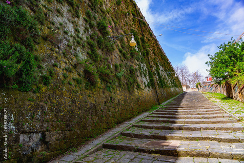 Pedamentina stepway in Naples, Italy photo