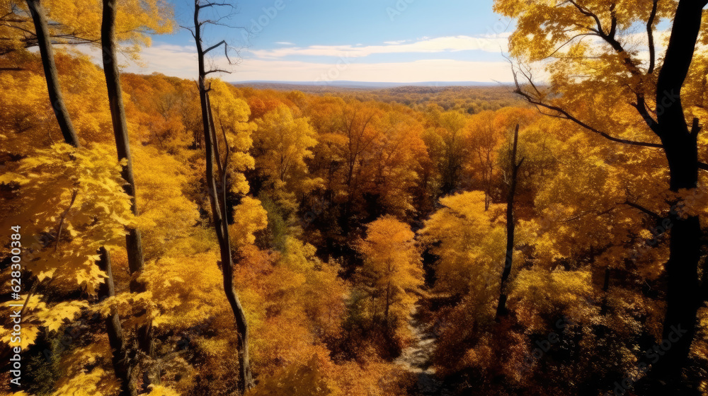 breathtaking view of a forest in full autumn splendor breathtaking view of a forest in full autumn splendor