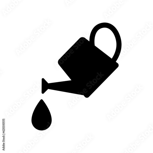 Watering can icon. High quality black icon. photo