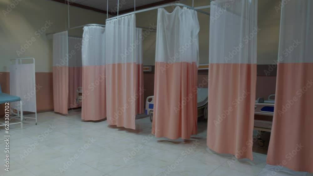 empty emergency room of the hospital